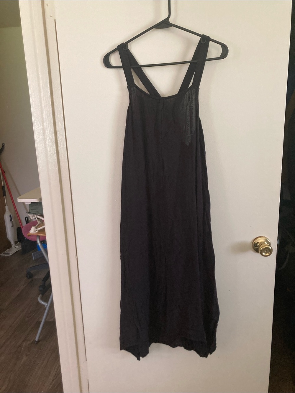 O'Neill Black Midi Dress with Wide Straps